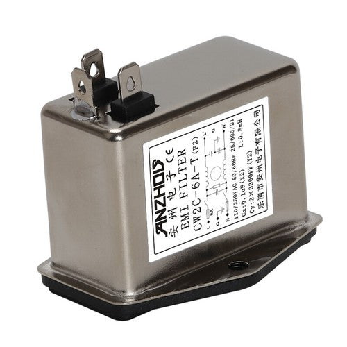1pc  EMI FILTER IEC Power Socket Filter CW2C-6A-T (F2) 110/250VAC 6A