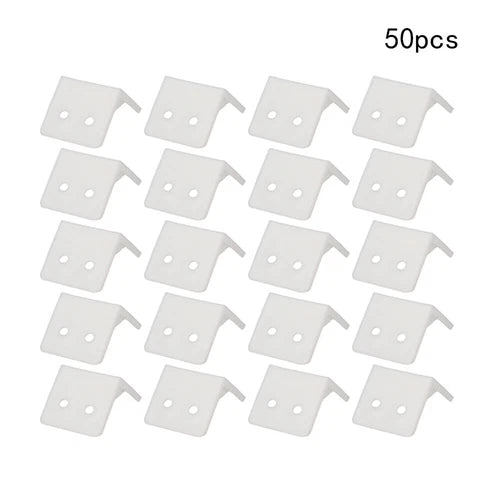 Plastic Furniture Corner Brace Joint Right Angle Board Holder Shelf Support 28mm