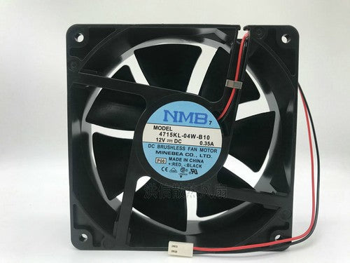 1 PCS NMB Fan 4715KL-04W-B10 DC 12V 0.35A 12038 12CM 2 Pin