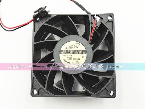 1 PCS ADDA Fan AD0924UB-F91GP DC24V 0.70A 9038 9cm 2 wire cooling fan