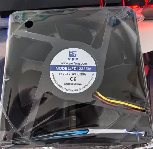 1 pcs   3-wire cooling fan  FD1238SM DC24V 0.3A