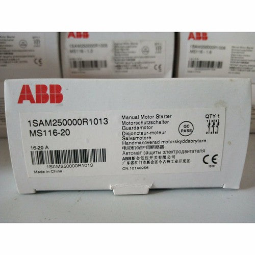 one  Abb MS116-20 1SAM250000R1013 Manual Motor16-20A Free shipping