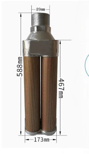 1PC  FIT FOR Dryer muffler 3 inch interface XY-30 (DN80) air exhaust silencer