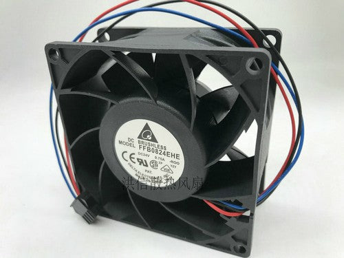 1 PCS DELTA Fan FFB0824EHE DC 24V 0.75A 8038 8CM 3 Pin cooling fan