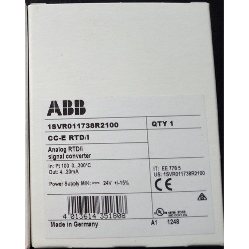 One  for Abb Signal converter CC-E/RTD/I spot stock