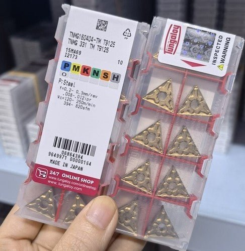10pcs/Box Tungaloy TNMG160404-TM T9125 TNMG331-TM Turning Blade Carbide Inserts