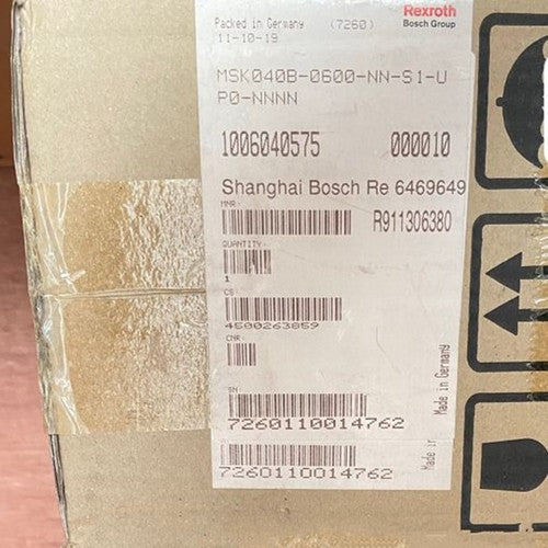 one  REXROTH MSK040B-0600-NN-S1-UP0-NNNN R911306380 Servo Motor Fast Delivery
