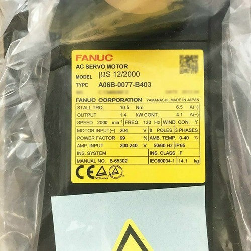 For FANUC A06B-0077-B403  servo motor Free Shipping