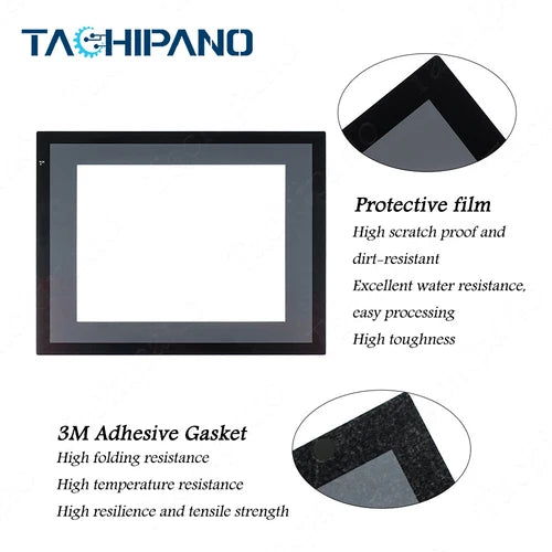 QTY:1 Touch Screen Panel for NS10-TV00B-V2 with Overlay NS10-TV00B NS10-TV00B-V1