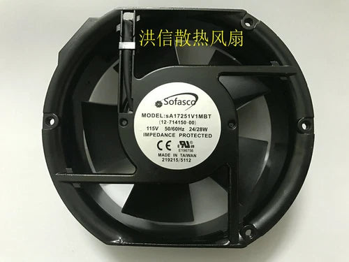 1 PCS For SA17251V1MBT AC115V 50/60HZ 24/28W 172*51MM cooling fan