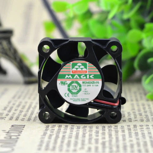 1X Chassis Cooling Industrial Fan Micro   24V 0.13A MGA4024ZB-015 4cm 4015