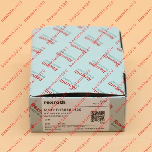 1PC  R166581420 REXROTH RUNNER BLOCK BALL BEARING Fast Delivery