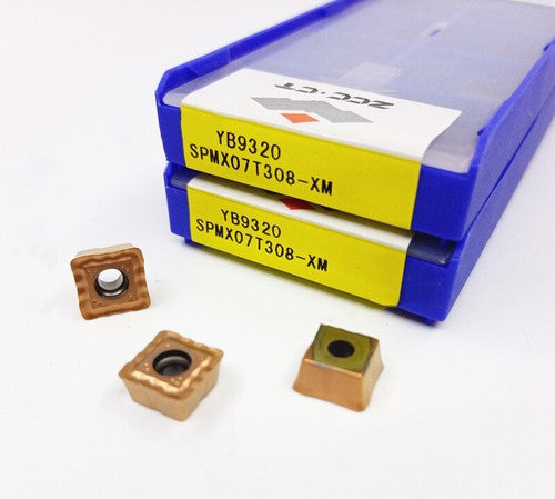 10Pcs/BOX ZCC.CT SPMX07T308-XM YB9320 CNC U Drill Blade Carbide Inserts