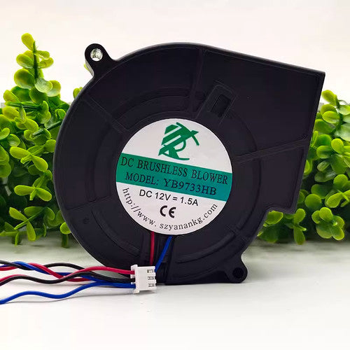 1 PCS Cooling fan YB9733HB DC12V 1.5A 9733 9CM large air volume turbine blower