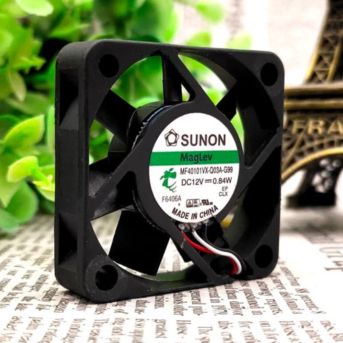 1PC 3-wire Cooling Fan Small   MF40101VX-Q03A-G99 DC12V 0.84W 4010 4cm