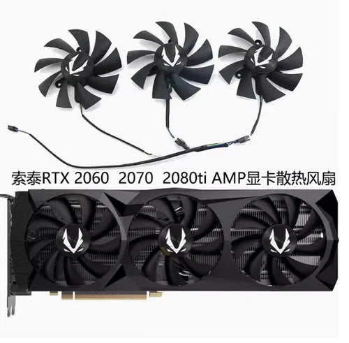 1PC  AMP graphics card cooling fan RTX 2060 2060s 2070s 2080s 2080ti