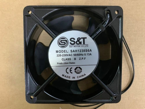 S&T Fan SAH1238S6A AC 220V 0.13A 12CM 120*120*38MM 2 Wire