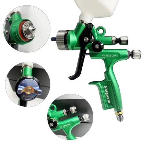 1X  5200B with 1.3mm Nozzle 600ml cup Car Paint Spray Gun HVLP Gravity Spray