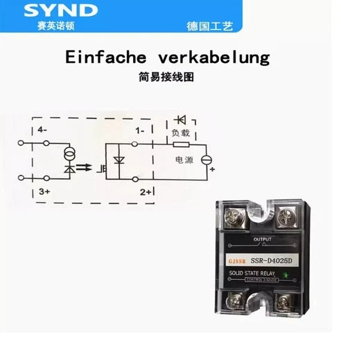 1X  controlled DC DC-DC relay SSR-D4025D Solid state relay 25A 400V DC