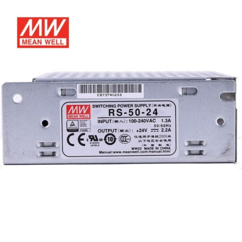 Mean Well RS-50 DC switching power supply 3.3/5/12/15/48V monitoring NES 1A3A10A