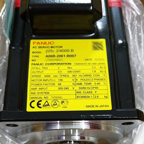 For FANUC A06B-2061-B007  servo motor Free Shipping