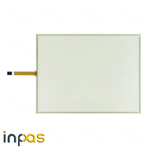 QTY:1SET  4-wire Touch screen panel glass+protect film overlay 2711P-T15C22D8S-B