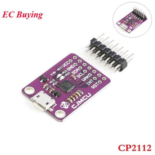 CP2112 USB-to-SMBus Bridge Controller GUI-Based 12 Mbps 8 GPIOs 48MHz to 94kHz