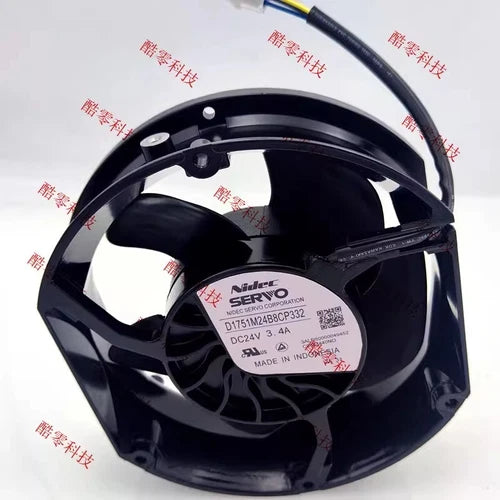 1 pcs  fan  4-wire frequency converter fan D1751M24B8CP332 24V 3.4A