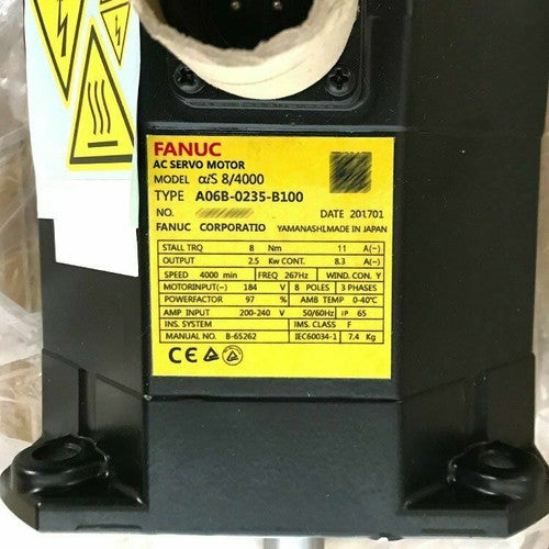 For FANUC A06B-0235-B100  servo motor Free Shipping