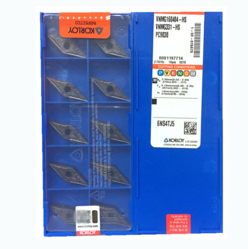 KORLOY VNMG160404-HS PC9030 Carbide Inserts CNC TOOL