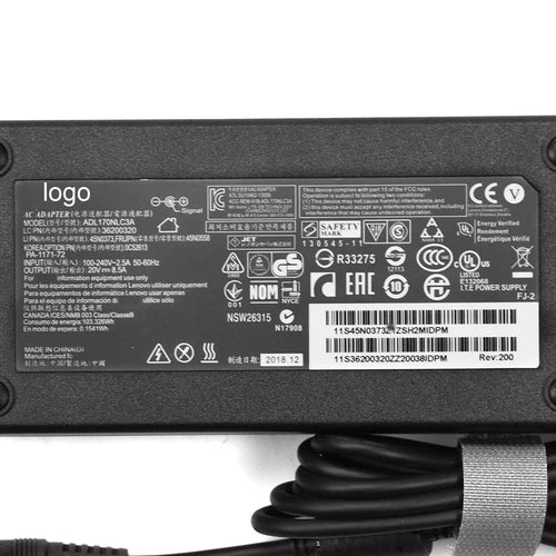 1PC For   20V 8.5A 170W ADL170NLC3A  ThinkPad W520 W530 W700 Adapter Charger