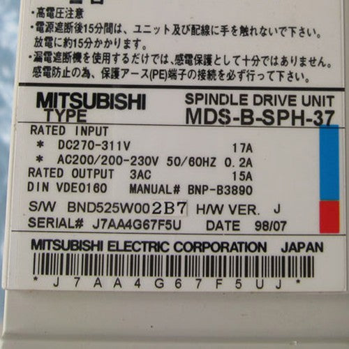 Mitsubishi in Box MDS-B-SPH-37 MDS-B-SPH-37 Spindle Drive free shipping