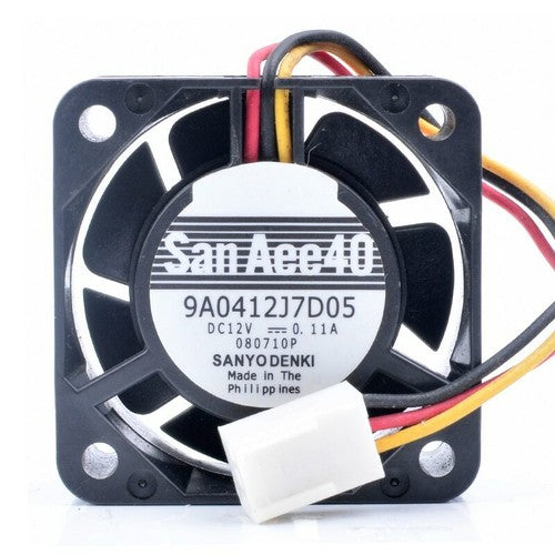 1pcs Sanyo  9A0412J7D05 4cm 4015 12V 0.11A Cooling Fan 3pin