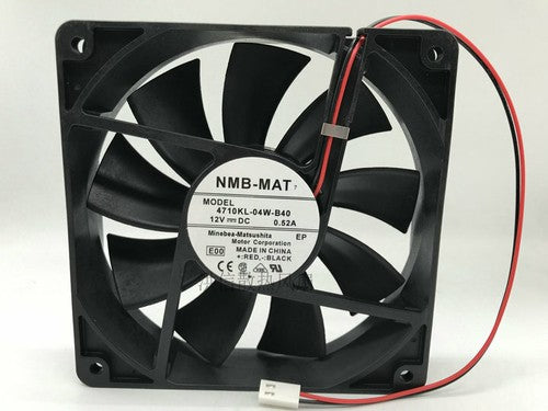 1 PCS NMB Fan 4710KL-04W-B40 DC 12V 0.52A 12025 12CM 2 Pin cooling fan