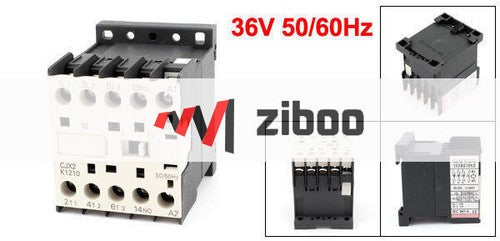 CJX2-K1210 AC Contactor 3 Pole Phase 3P +1NO Switch Ith 25A Ui 690V Coil 36V