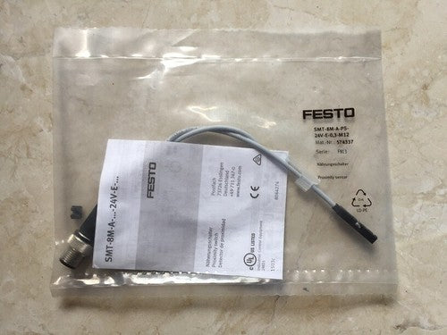 1 pcs FESTO SMT-8M-A-PS-24V-E-0.3-M12 574337