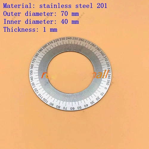 1PCS 70#40#1 indexing Plate 360 Degree Dial Circular Angle Measuring Device