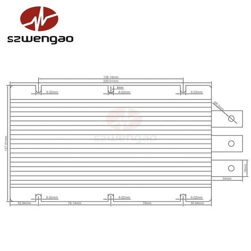12V to 48V 960W 20A Converter DC-DC Waterproof Boost Power Supply