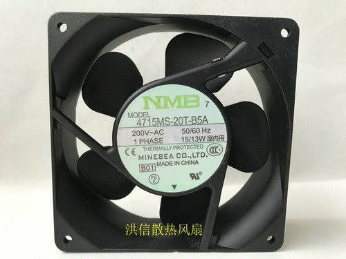 1 PCS NMB Fan 4715MS-20T-B5A AC200V 12038 12CM Aluminum frame Cabinet fan