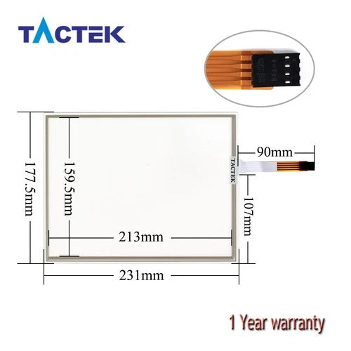 1X AMT9537 91-09537-000 91-09537-002 Panel Glass Digitizer Touch Screen