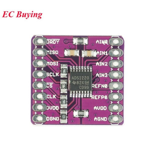ADS1220 ADC 24 Bit I2C Analog-to-Digital Converter Module 50 Hz -60 Hz Rejection