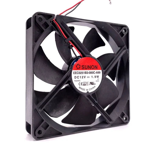 1PC DC12V 161mA 1.9W 12025 2pin Quiet host cooling fan EEC0251B3-000C-A99