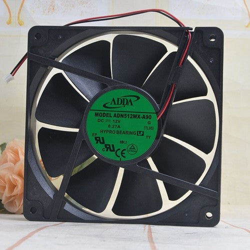 1 PCS ADDA Fan ADN512MX-A90 DC 12V 0.27A 135*135*25mm 2-wire cooling fan