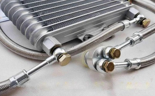 1X  Kit for GY6 100-150CC  125ml Oil Cooler Engine Oil Cooling Radiator System