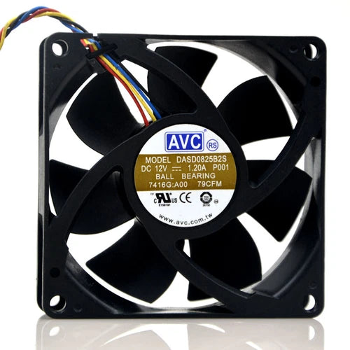 1PC   4-wire   Server Chassis Fan DASD0825B2S 12V 1.20A 8025 8cm