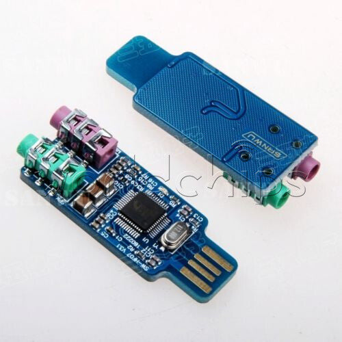 10PCS CM108 USB Drive Free Sound Card Laptop Computer External Sound Card Module