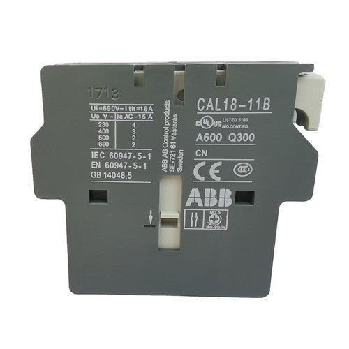 One box (QTY 2)  ABB CAL18-11B Contactor Auxiliary Contact
