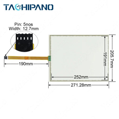 1X  for E011881 D15L100908 SCN-A5-FLT12.1-Z01-0H1-R Touch Screen Panel Glass
