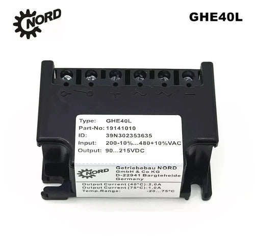 1PC   Motor Brake Rectifier GHE40L 19141010 200V-10%...480V+10%VAC 90...215VDC