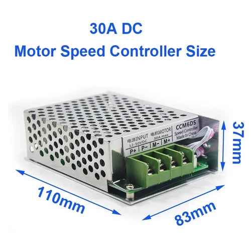 12V 24V 48V 30W~1500W Motor 30A DC Motor Speed Controller / Governor Suitable